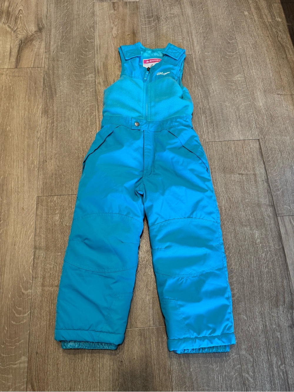 Snozu Bright Turquoise Kids Snow Overalls